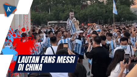 Lautan Messi di China, Beijing Jadi Biru