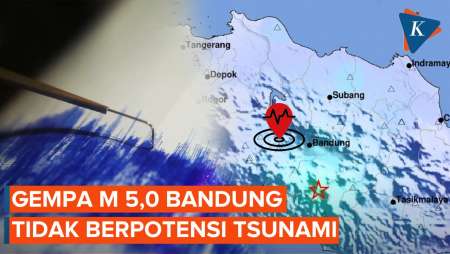 Bandung Diguncang Gempa M 5,0, Tidak Berpotensi Tsunami