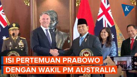 Wakil PM Australia Temui Prabowo di Kemenhan, Bahas Apa?