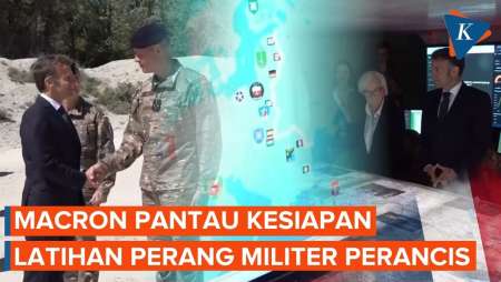 Macron Sidak Latihan Perang Militer Perancis