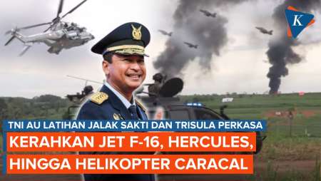 TNI AU Latihan Tempur Jalak Sakti 2024, Jet F-16 dan Caracal Unjuk Gigi