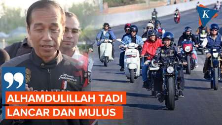 Motoran Jajal Jalan Tol IKN, Jokowi: Lancar dan Mulus