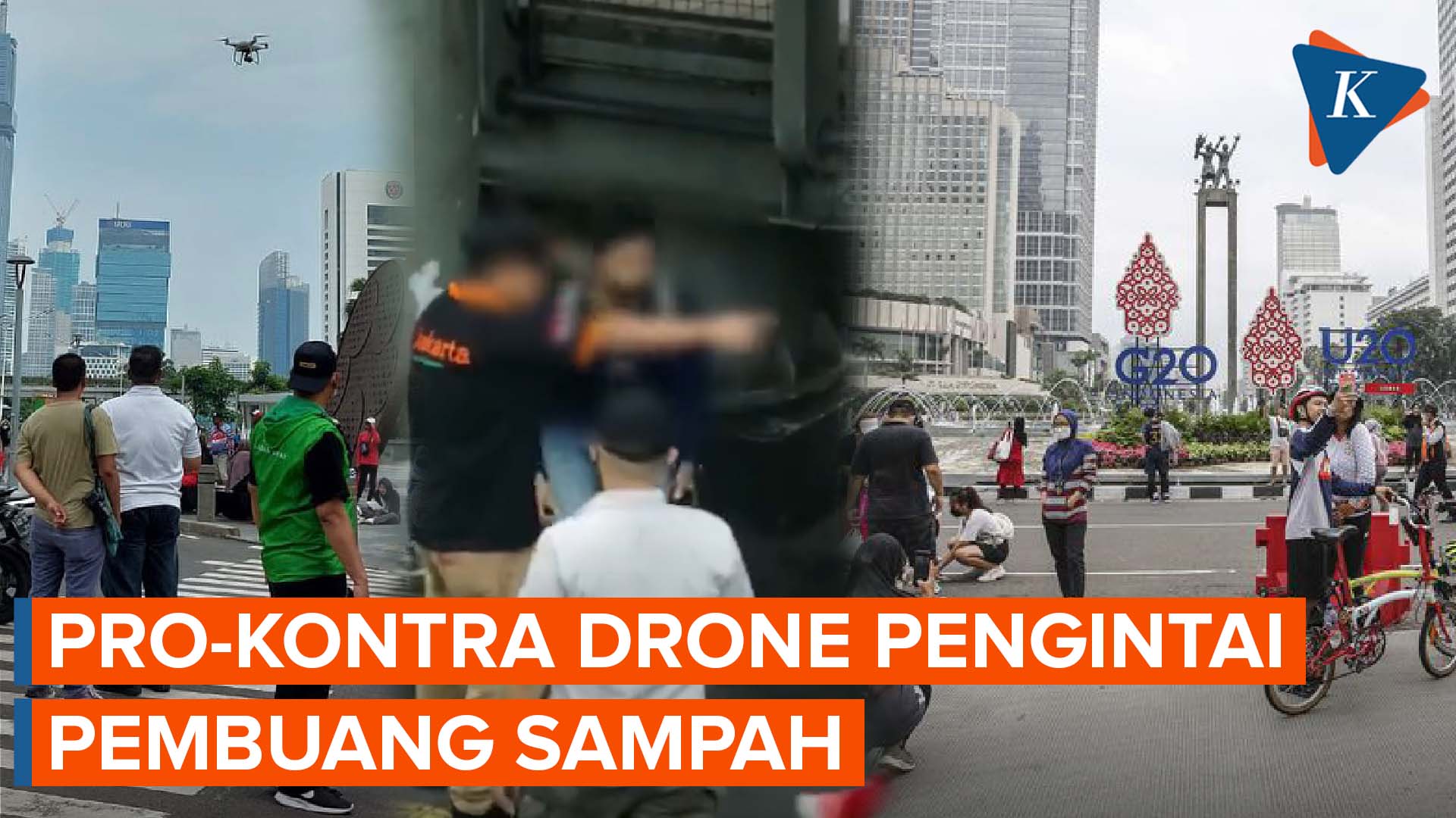 Drone Awasi Warga Buang Sampah Sembarangan Saat CFD Tuai Pro-Kontra