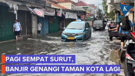 Info Banjir Jakarta Sore Ini, Taman Kota Daan Mogot Tergenang sampai 50 Cm