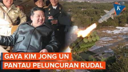Gaya Kim Jong Un Pantau Peluncuran Rudal Terbaru Korea Utara
