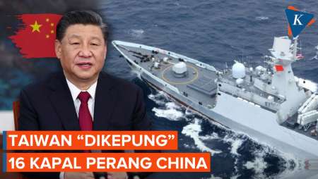 Memanas! Taiwan Deteksi 16 Kapal Perang China di Sekitar Wilayahnya