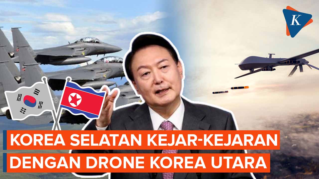 5 Jam Kejar-kejaran, Jet dan Helikopter Korsel Gagal Halau Drone Korut