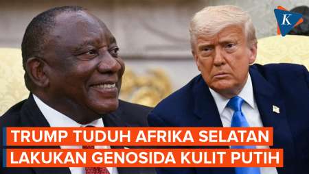 Momen Trump Konfrontasi Presiden Afrika Selatan Cyril Ramaphosa soal Genosida Petani Kulit Putih