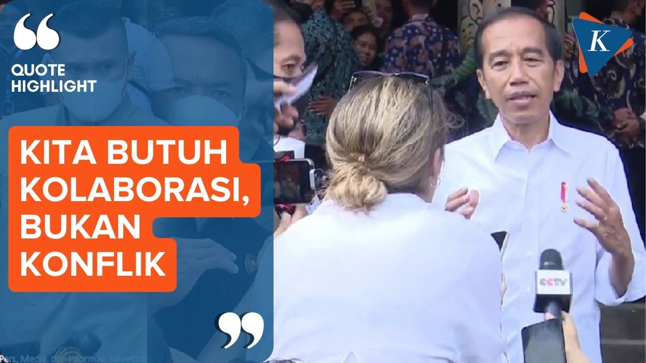 Momen Jokowi Ditanya Wartawan Asing Saat ke Pasar