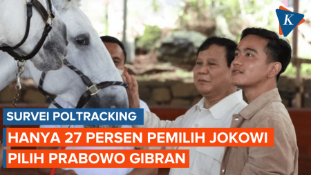 Survei Poltracking: Hanya 27 Persen Pemilih Jokowi yang Pilih Prabowo - Gibran