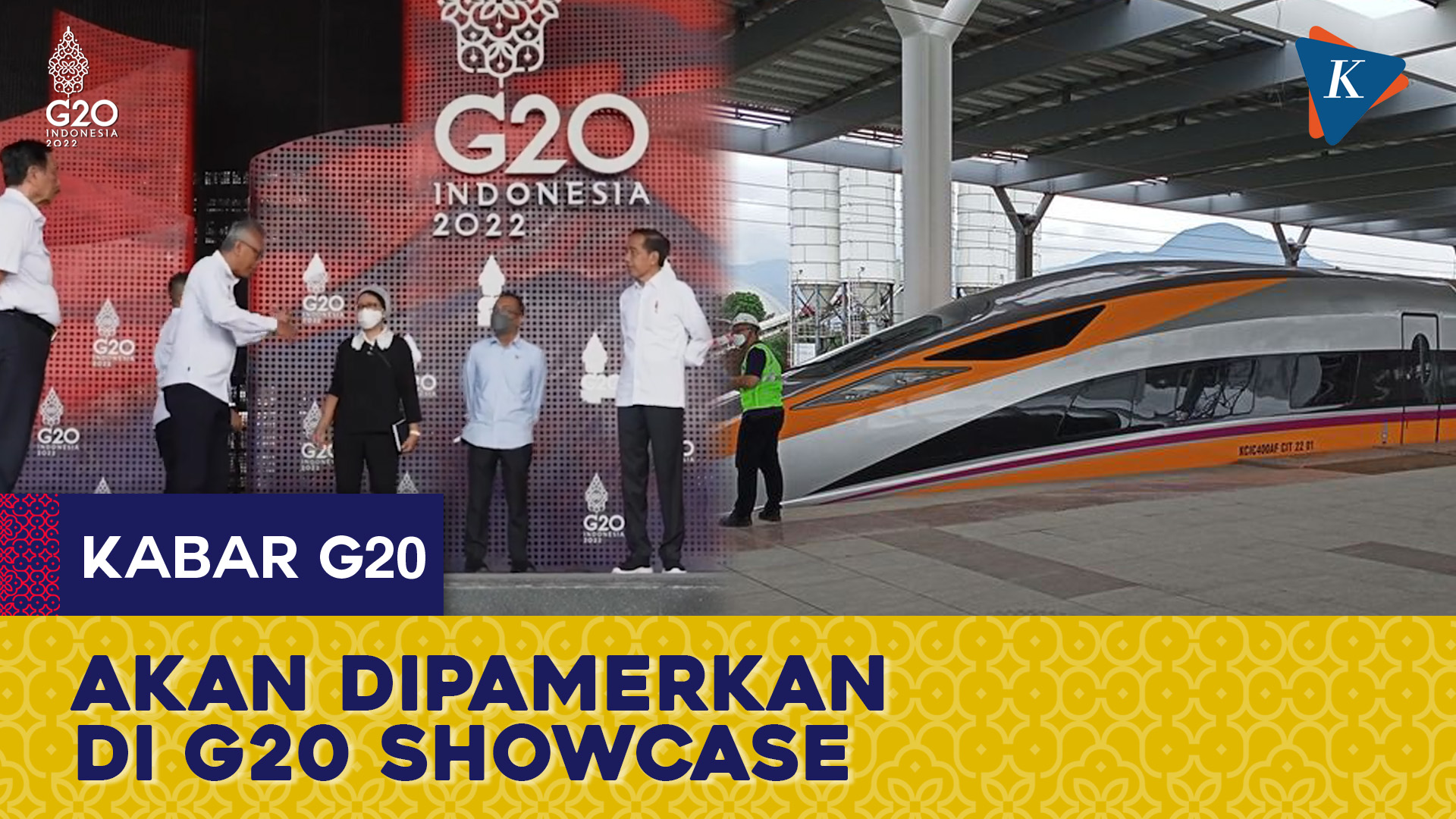 Kereta Cepat Jakarta Bandung Bakal Dipamerkan di G20 Showcase