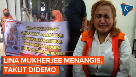 Tangisan Lina Mukherjee di Sidang Perdana, Kangen Ibu hingga Takut Didemo