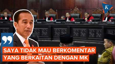 Momen Jokowi Tak Mau Komentar Soal Namanya Disebut-sebut di Sidang MK