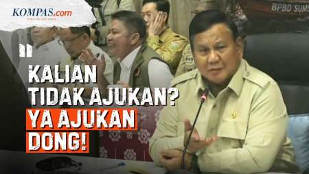 Reaksi Tak Terduga Prabowo Saat Gubernur Sumsel Minta 500 Pompa Untuk Karhutla
