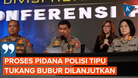 Polri Tegaskan Polisi Tipu Tukang Bubur di Cirebon Tetap Dipidanakan