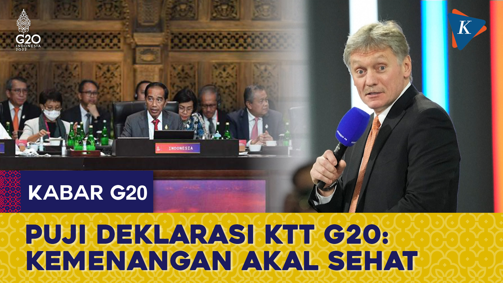 Rusia Puas Deklarasi KTT G20 Bali Keuntungan Bagi Negaranya