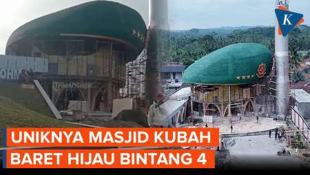 Penampakan Masjid Kubah Baret Hijau Bintang 4, Simpan Kisah Panglima TNI