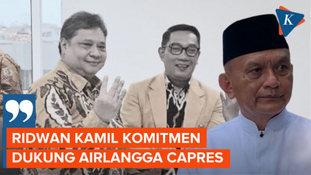 Ridwan Kamil Masuk Radar Cawapres Ganjar, Golkar: Dia Dukung Airlangga Nyapres