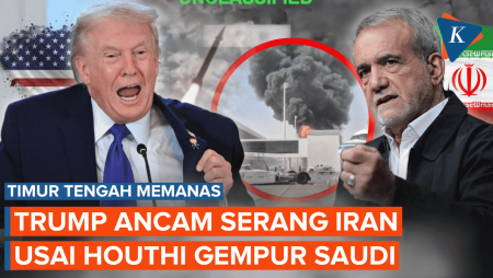 Trump Ancam Serang Iran Lagi Setelah Houthi Gempur Bandara Arab Saudi