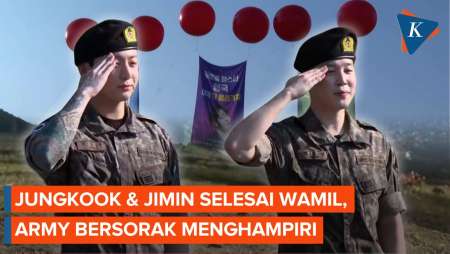 Jimin dan Jungkook Selesai Wajib Militer, Beri Hormat ke ARMY