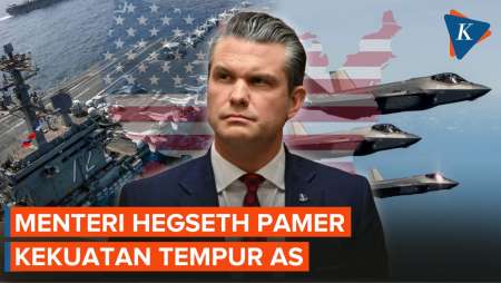 Menteri Perang AS Banggakan Kekuatan Tempur Amerika Di Markas Boeing