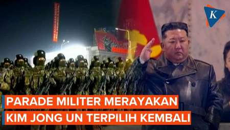 Parade Militer Korea Utara Rayakan Kim Jong Un Kembali Terpilih Jadi Pemimpin Partai