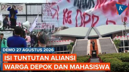 Aliansi Warga Depok dan Mahasiswa Demo di Depan Gedung DPR 27 Agustus, Ini Tuntutannya