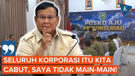 Prabowo: Ada Indikasi Mereka Ikut Menyuruh Membakar, Kita Cabut Izinnya