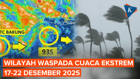 Wilayah Berpotensi Cuaca Ekstrem 17-22 Desember 2025 Dampak 3 Siklon Tropis