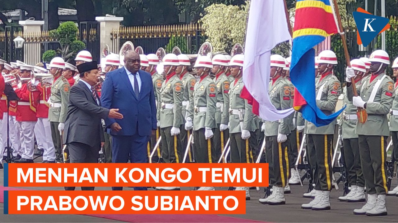 Momen Prabowo dan Menhan Kongo Cek Pasukan TNI