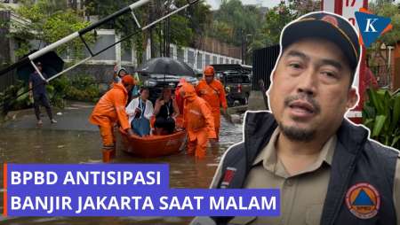 Jakarta Diprediksi Diguyur Hujan Saat Malam, BPBD Antisipasi Banjir Susulan