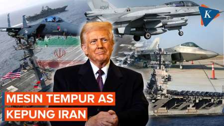 Mesin Perang AS Kepung Iran: Dua Kapal Induk, Jet Tempur, hingga Ribuan Pasukan