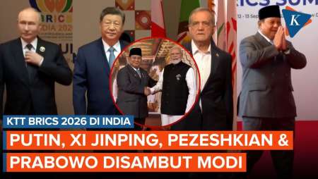 Putin-Xi Jinping-Pezeshkian-Prabowo Disambut Modi di BRICS India 2026