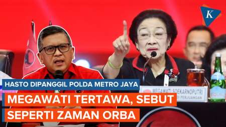 Megawati Tertawa Usai Hasto PDI-P Diperiksa Polisi, Teringat Zaman Orba