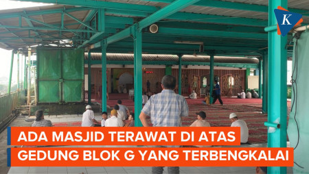 Penampakan Masjid di Atas Pasar Tanah Abang Blok G yang Terbengkalai... 