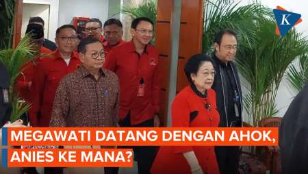 Bukan dengan Anies, Megawati Tiba di DPP PDI-P bersama Ahok