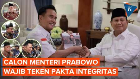 Terungkap! Calon Menteri Prabowo Harus Bersedia Teken Pakta Integritas