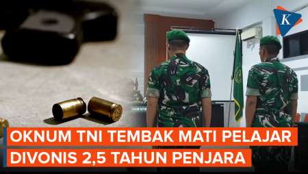 Tembak Mati Pelajar di Sergai, 2 Prajurit TNI Divonis 2,5 Tahun Penjara