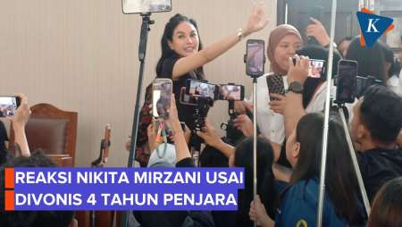 Reaksi Nikita Mirzani Usai Divonis 4 Tahun Penjara, Tersenyum Dan Salami Kerabat