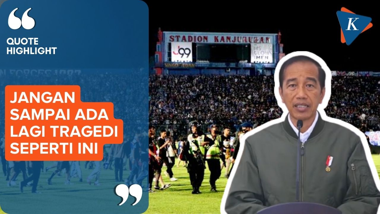 Jokowi Harap Peristiwa Kerusuhan Kanjuruhan Jadi Tragedi Terakhir di Sepak Bola Indonesia