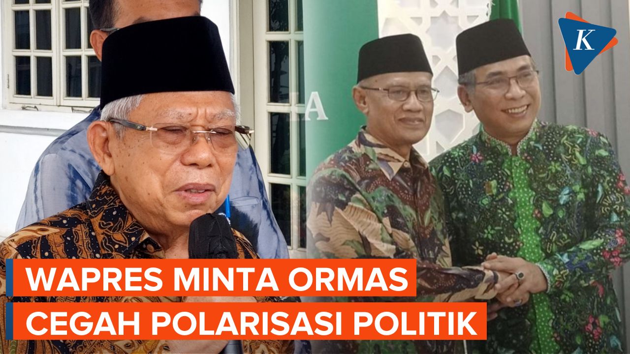Ma'ruf Amin Minta Ormas Tiru NU-Muhammadiyah Cegah Polarisasi di Pilpres