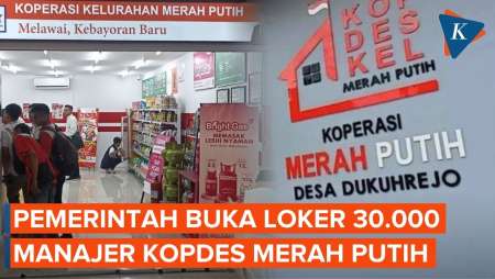 Loker 30.000 Manajer Kopdes Merah Putih Dibuka, Lolos Langsung Jadi Pegawai BUMN