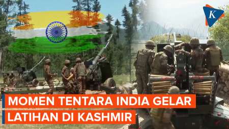 Penampakan Tentara India Latihan Militer di Beberapa Titik Garis Kontrol Kashmir