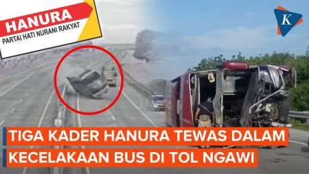 Bus Rombongan Kader Partai Hanura Kecelakaan di Tol Ngawi, 3 Orang Meninggal