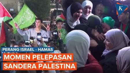 Momen Pelepasan 39 Tahanan Palestina dari Penjara Ofer Israel