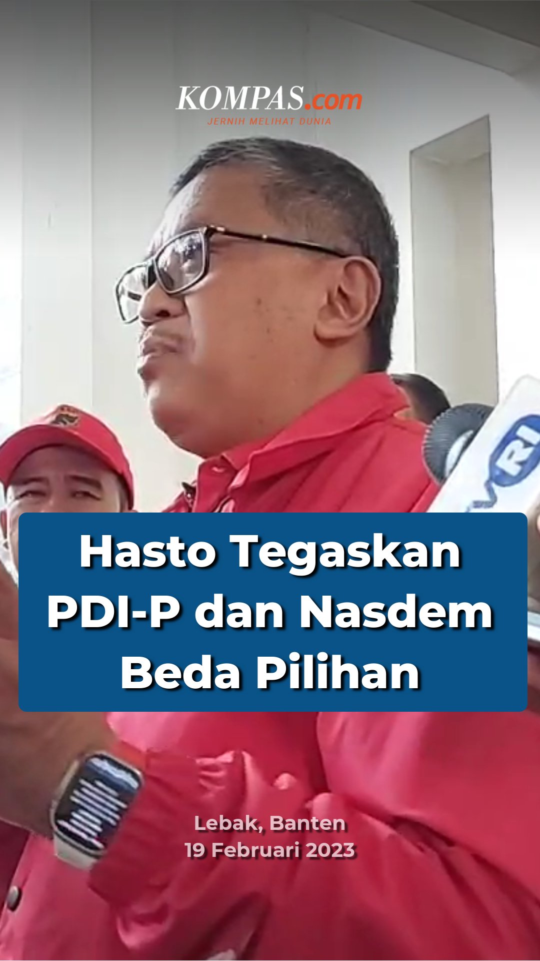Hasto Pastikan Megawati dan Suryo Paloh Beda Pilihan Capres