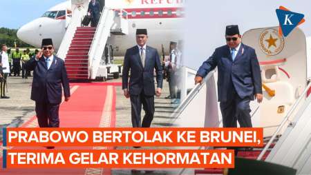 Prabowo Berangkat ke Brunei Darussalam, Dapat Gelar Kehormatan dari Sultan