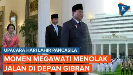 Dipersilakan Prabowo, Megawati Menolak Jalan Di Depan Gibran