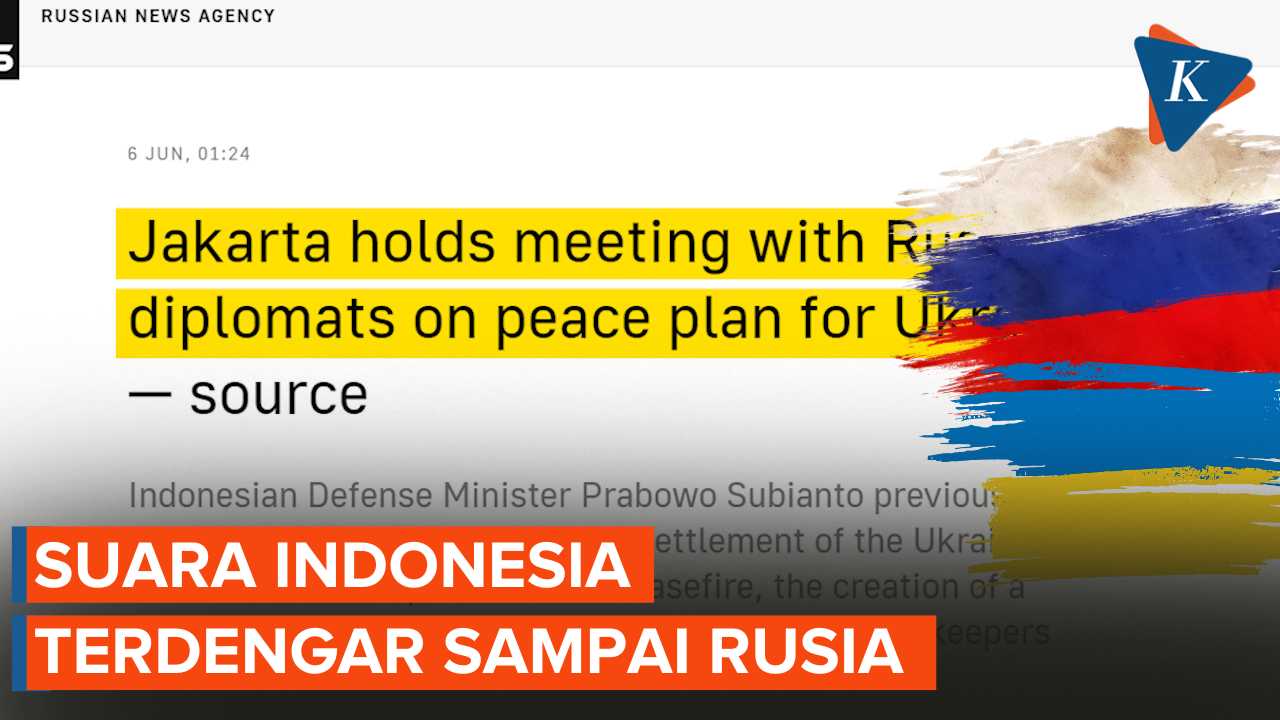 Media Rusia Sebut Ada Pejabat Indonesia Bahas Proposal Perdamaian