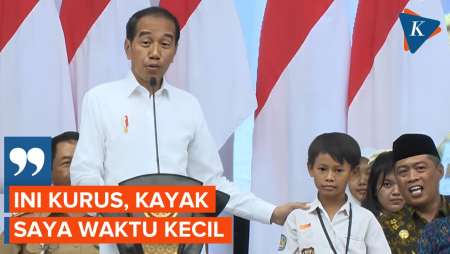 Momen Jokowi Teringat Masa Kecilnya Saat Melihat Anak Kecil Kurus